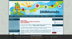 Desktop Screenshot of jatektanoda.hu