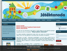 Tablet Screenshot of jatektanoda.hu